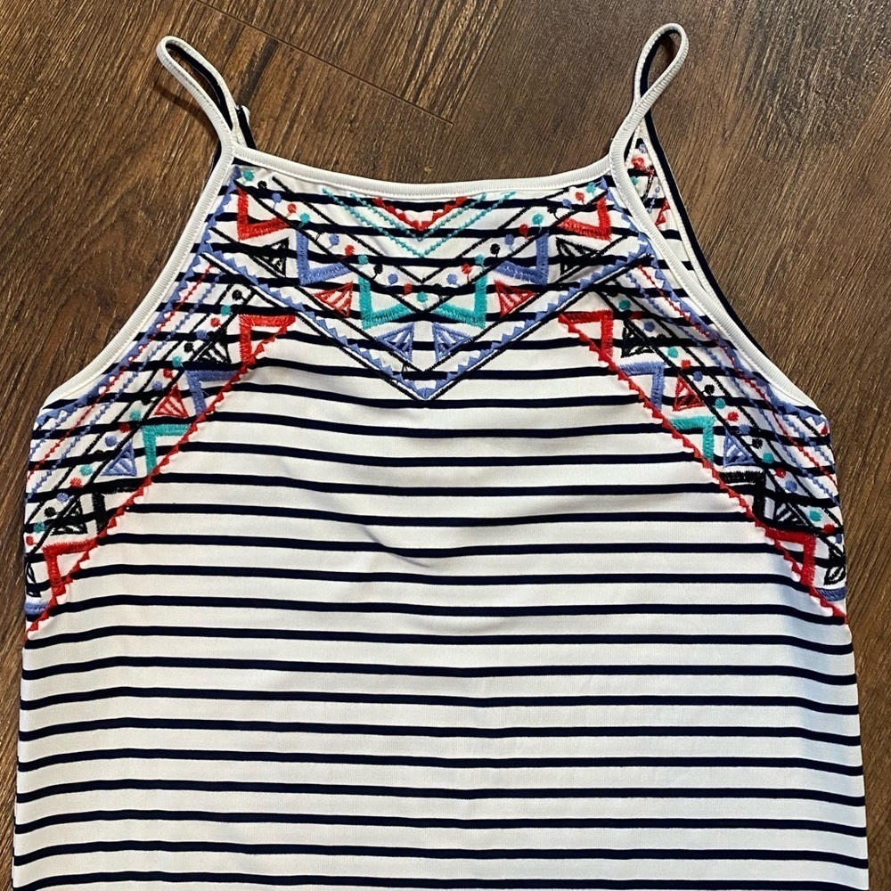 THML embroidered striped maxi dress - Picture 2 of 4